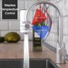 220V 50Hz Kitchen Electric Hot Faucet Water Heater Cold Heating Faucet Tankless Digital Instantaneous Water Heater Water Tap