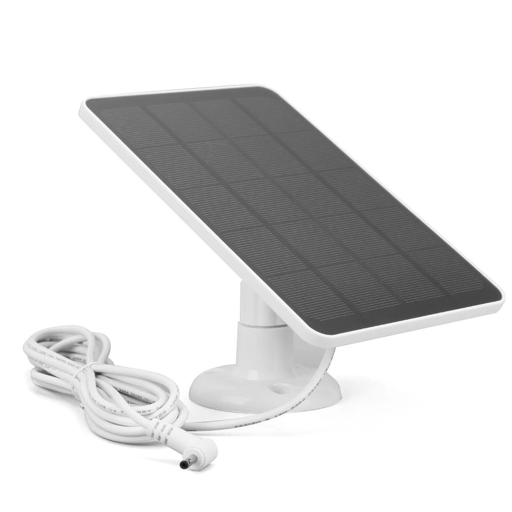 5V 30W Solar Panel Micro USB & USB-C Port Solar Charging Panel 9.8 Ft Charging Cable for Security Camera for Eufycam 3C/2C/2 Pro