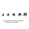 100pcs/box Oval Shape Plastic Safety Eyes Black Black Screw Eyes New Doll Bear Toys  For Toys