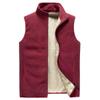 Autumn And Winter Plus Velvet Vest Men 'S Solid Color Waistcoat Jacket Men 'S Plus Size Lamb Velvet Vest