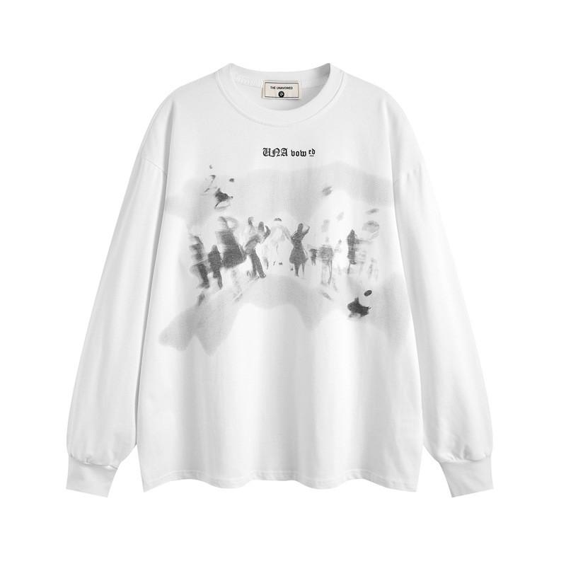 Oversized Streetwear Hoodie Unisex Losse Pasvorm Katoen Lange Mouw Pullover Herfst Casual Kleding