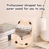 17 Keys Mini Thumb Piano, Finger Piano Musical Instrument for Kids Adults and Beginners, Music Gifts Wood Finger Piano