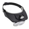 Headband LED Magnifying Glass 1.2X 1.8X 2.5X 3.5X 4 Lens 2 LED Lights Adjustable Angle Head Mount