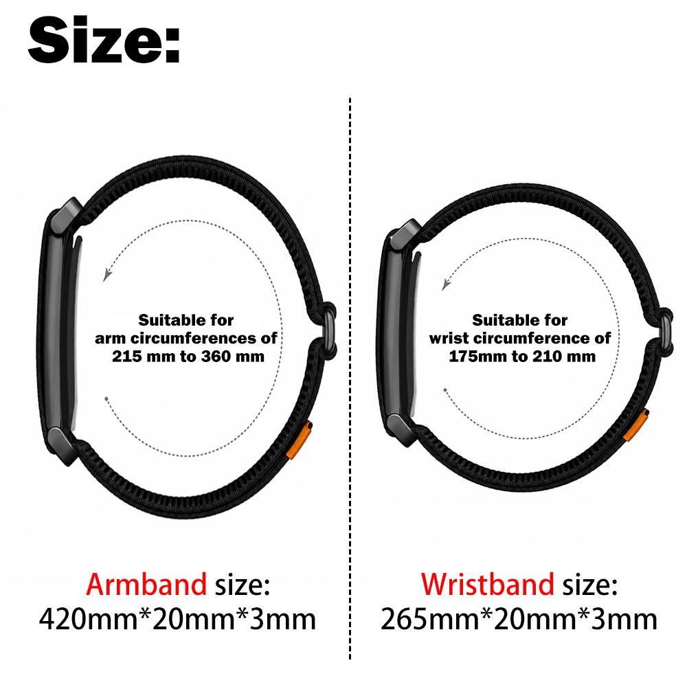 New Nylon Woven Biceps Band Armband for Google Fitbit Air Band Fitness Tracker Replacement Strap for Google Fitbit Air Straps