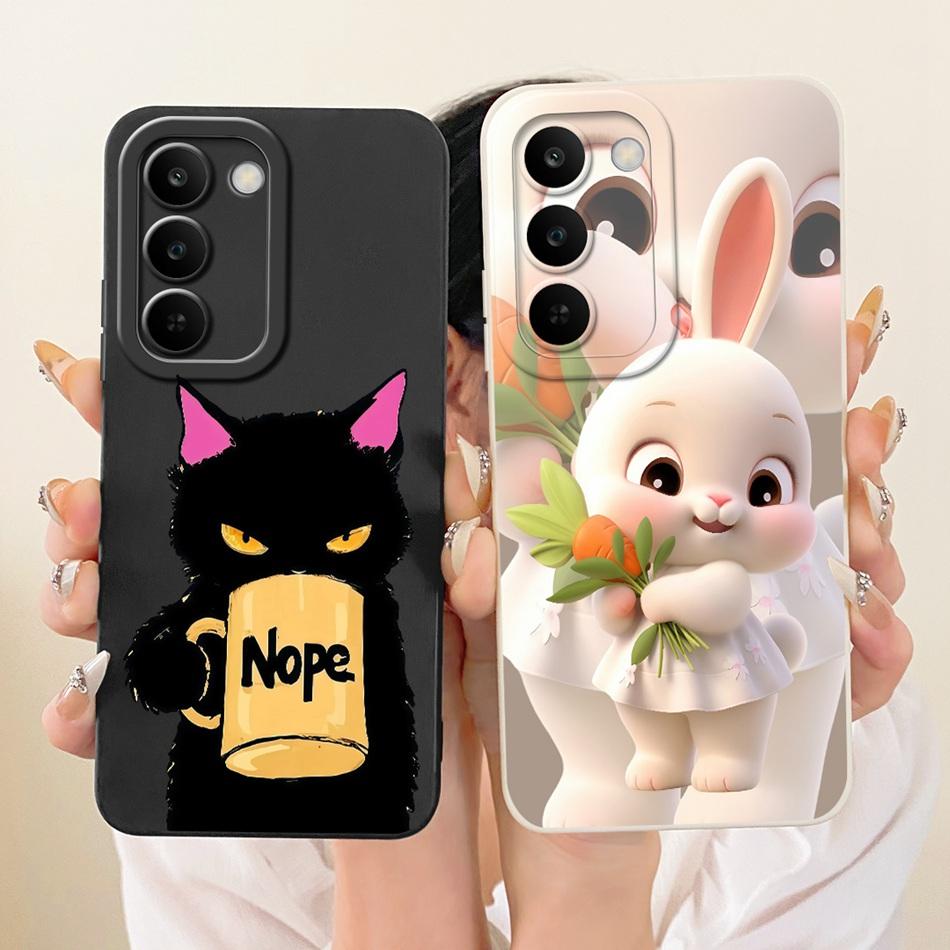 Für Realme C83 Niedliche Katze Blume Cartoon Handyhülle Für Realme C83 C 83 5G Weiche Silikonhüllen Stoßfänger
