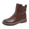 Autumn and Winter New Flat-bottomed Women's Short Boots Thick-soled Martin Boots Large-size Soft-soled Chelsea Boots Single Boots
