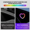 1/2Pcs Heart Light Heart-Shaped Ambient Light Automotive Interior Decoration Neon Lighting for Home Truck Dashboard Holiday Date