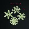 50Pcs 3D Snowflake Stickers for Walls Glow In Dark Christmas Party Home Decor Fluorescent Window Ceiling Application
