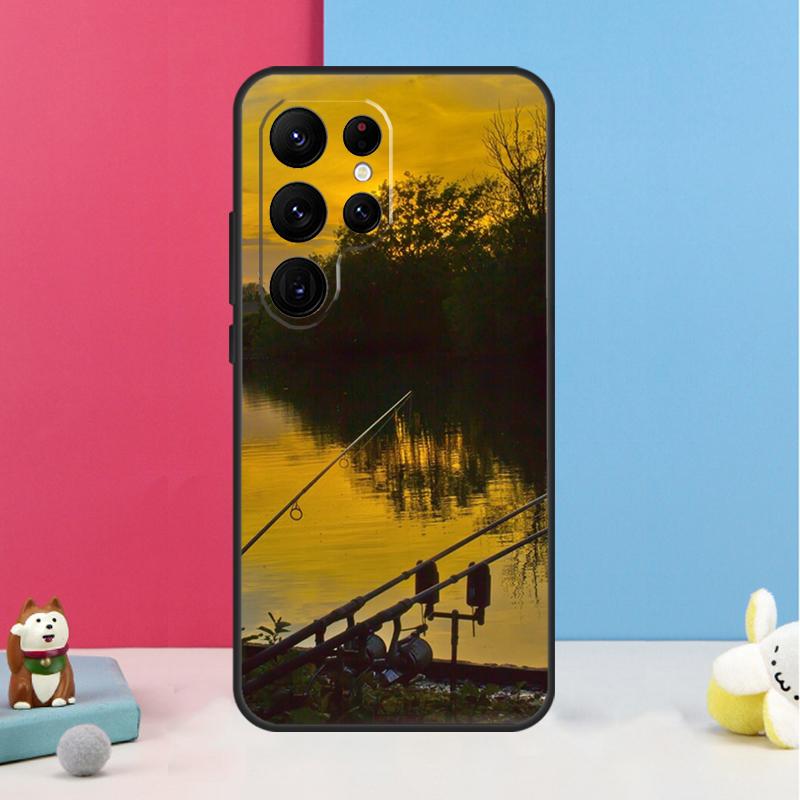 Fishing Rod Case For Samsung Galaxy S23 Ultra S24 S22 Note 20 10 Plus S8 S9 S10 S21 S20 FE Back Cover