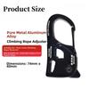 Regolatore Auto-bloccante per Corda in Lega di Alluminio 2-10mm Tenditore Telo Tenda Strumento da Esterno