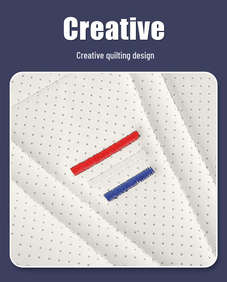 Universal Nappa Leather Car Seat Cushion - Full Coverage & Comfortable, Fits Five-Seat Cars for All Seasons