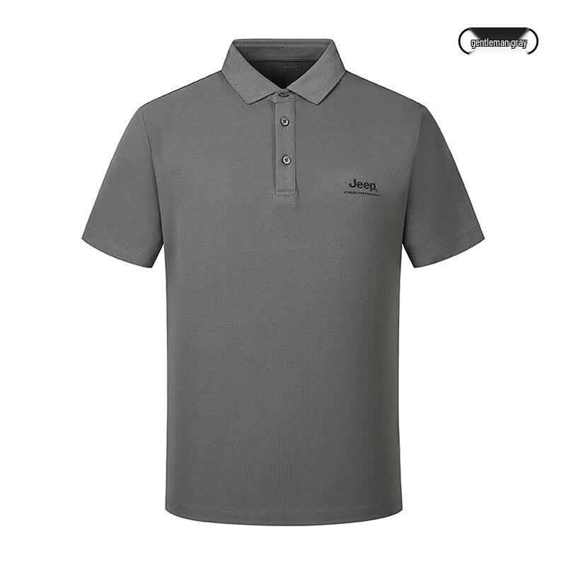 JEEP Men s Solid Color Casual Short Sleeve T-Shirt S