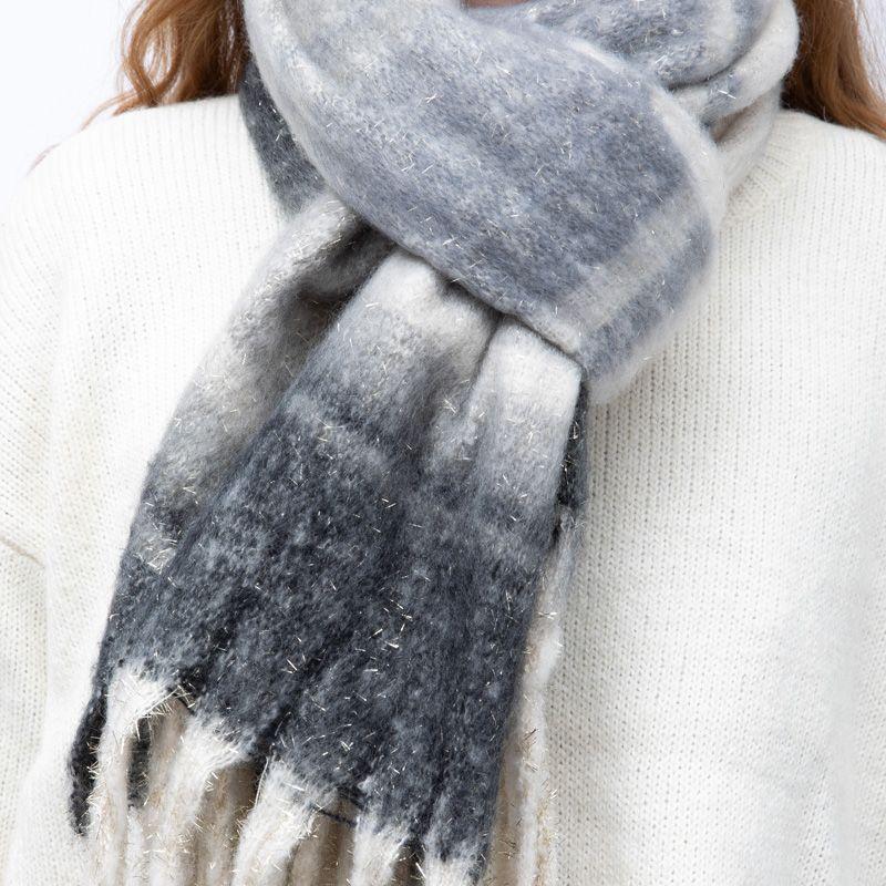 Echarpe épaisse 50x200cm à rayures Mixte MANOUKIAN