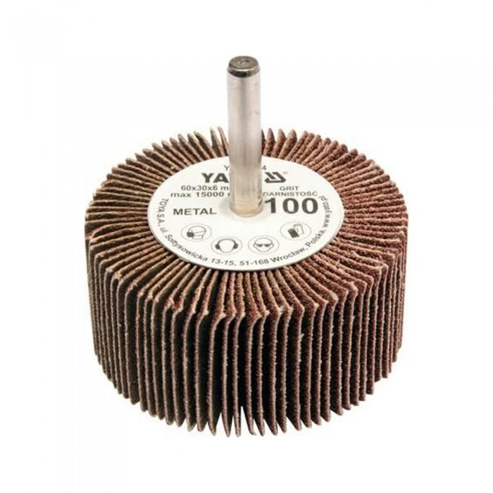 Yato 100 Grit Flap Wheel With Shank