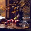 2D Flat Personalized Acrylic Apple Teacher Gift Plaque, Suitable for wall decoration, porch, room, villa, accents Home, Hallway, or Workplace - Rustic