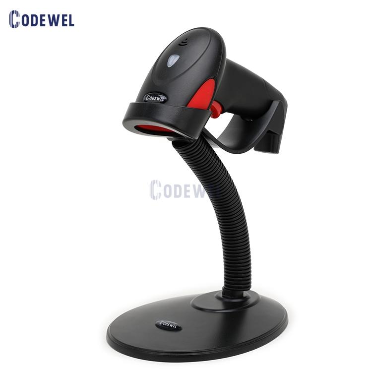 Long Distance 1D Laser Wireless 2 Interface Bar Code Scanning Handheld 2.4G Barcode Scanner in Stock 1D Laser Barcode Scanner&CW-6800W чёрный
