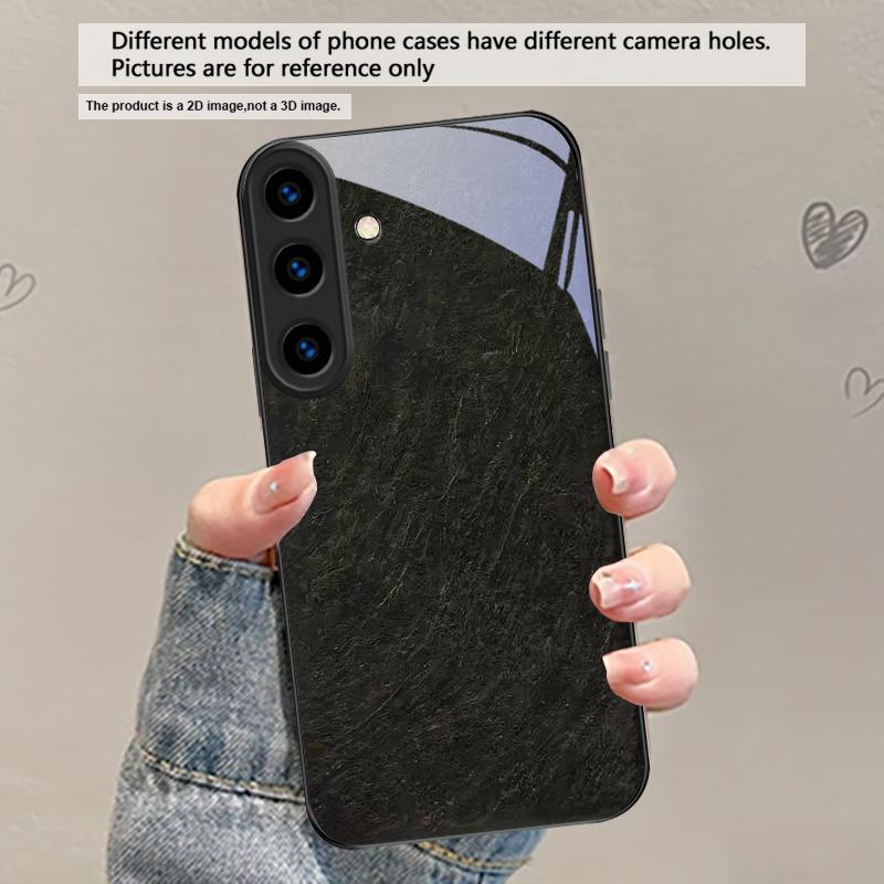 Rindenstruktur Textur Für Samsung Galaxy S20 S21 S22 S23 Plus S24 FE S25 Ultra S26 Edge S25+ S20+ S22+ Schwarze Glas Handyhülle