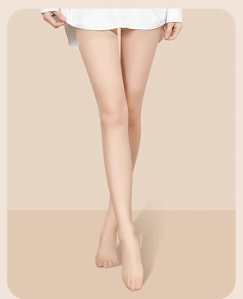 Women's Ultra-Thin Non-Slip Flesh-Colored Thigh-High Stockings