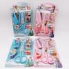 Adorable Student Stationery Set: High-Quality Scissors, Stapler, Tape & Stickers - Perfect Gift for Children's Learning