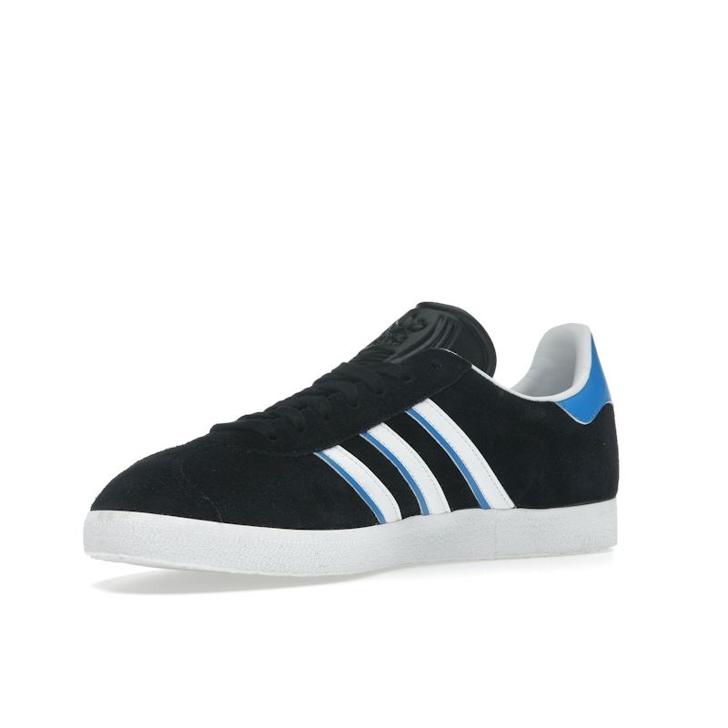 Adidas Gazelle Core Black Bright Blue Unisex Sneakers Footwear-White IG6193