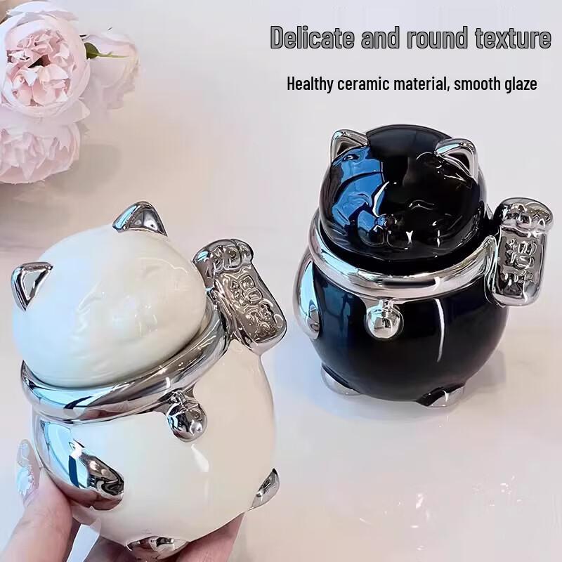 Lucky Cat Ceramic Toothpick Holder