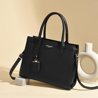 Ladies' Handbag, Fashionable Large Capacity Handbag, Versatile and Simple, Middle-aged Mother's Bag, Daily Commuting Single Shoulder Women's Bag