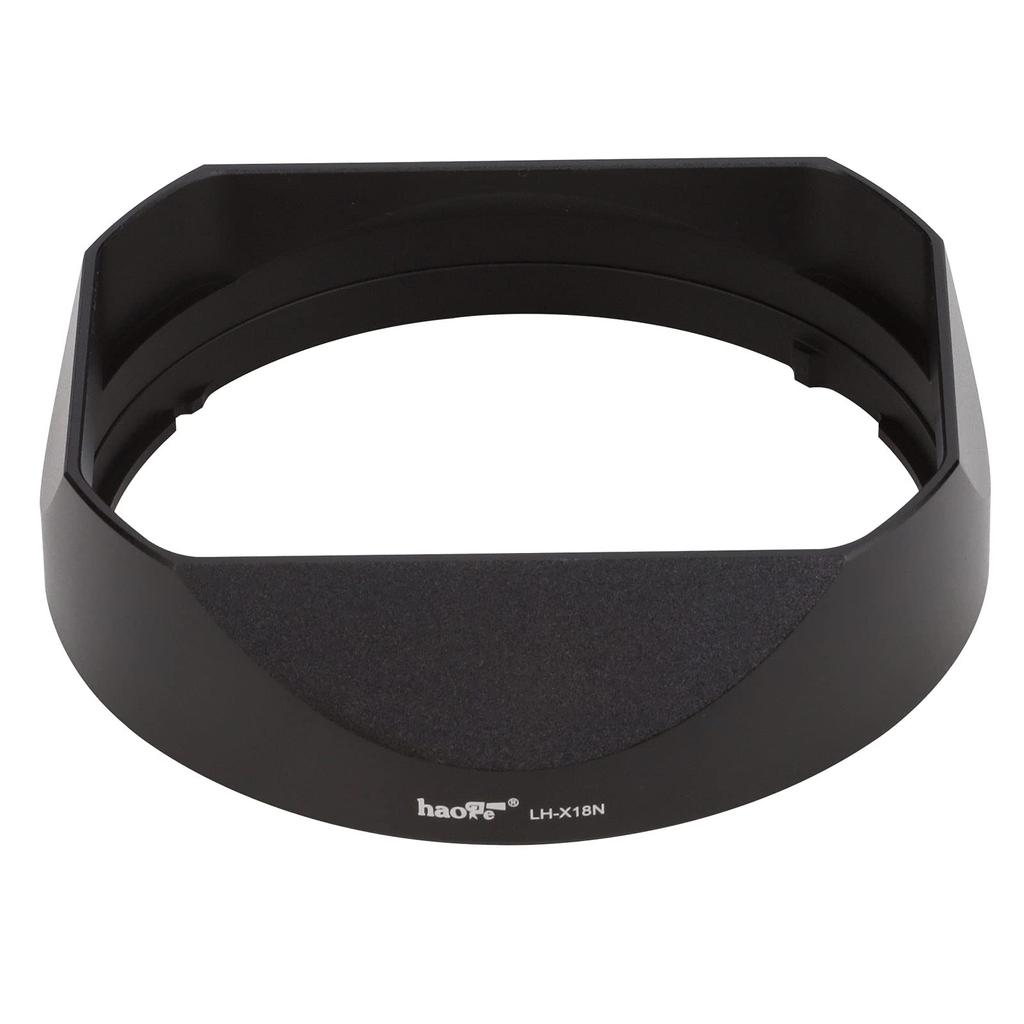 Haoge Gegenlichtblende, Metall, quadratisches Bajonett, für Fujifilm XF F4 R OIS, Fuji Fujinon F4 Gegenlichtblende mit Metall-Frontkappe, 16–80 mm WR, 16–80 Blende, 16–80 mm