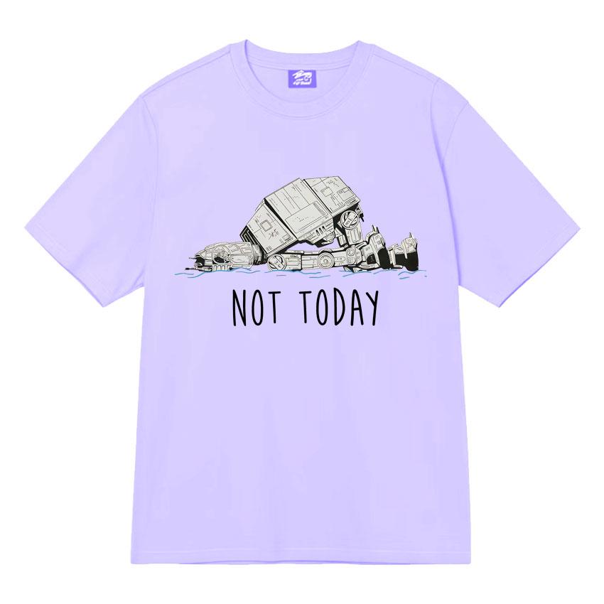 Funny At Walker Not Today Harajuku T Shrits Graphics Print Mens Women Tee Shirt High Quality Short Sleeves Streetwear Teenagers
