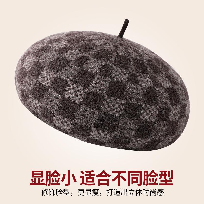New fashion autumn and winter pumpkin hat 100% pure wool women's fashion woolen hat winter warm wool hat