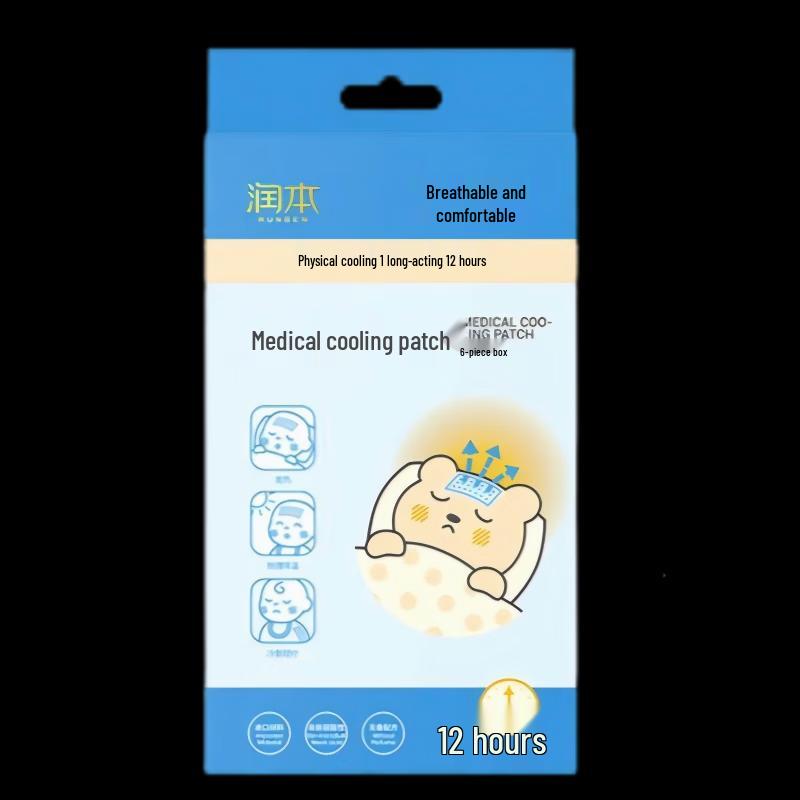 Runben Medical Fever Cooling Patch 6-Pack