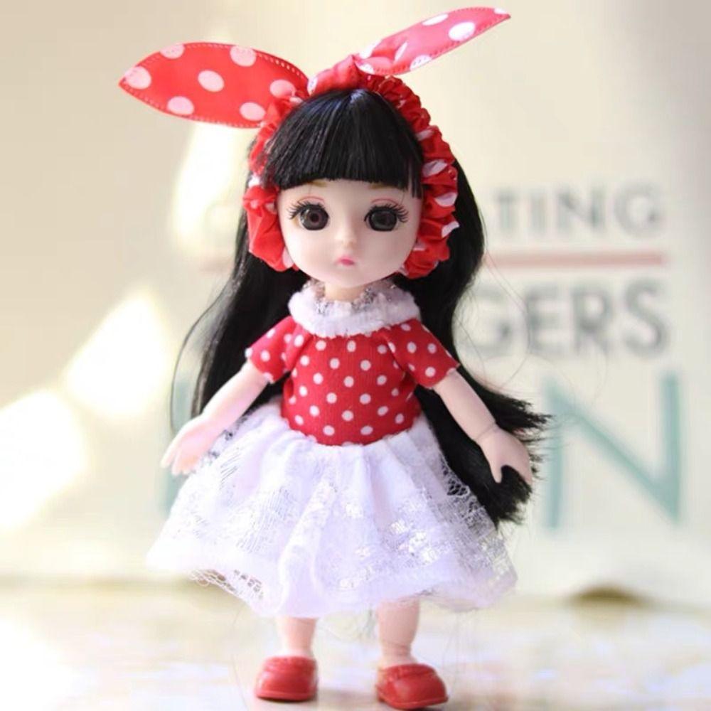 13 Movable Joints BJD Doll with Clothes with Clothes Movable Joints Mini Girl Doll  Girl Gift