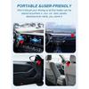 2-in-1 Car Lipstick Glasses Holder No-Trace Adhesive Auto Visor Dashboard Makeup Organizer Interior Accessory for Women