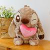 Sakura Pink Stitch Plush Toy with Flowers - Valentine's Day Gift for Girls