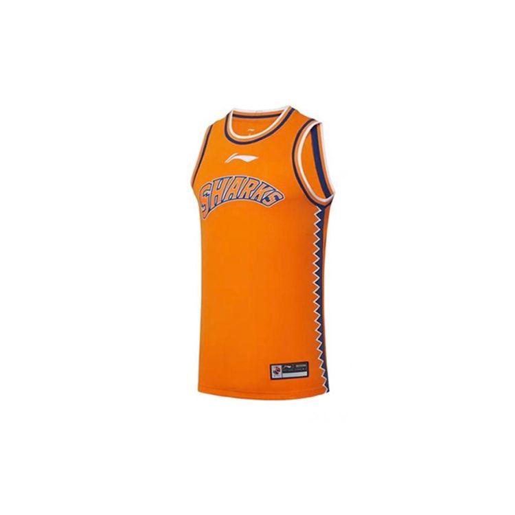 

Футболка с логотипом бренда Li Ning CBA Series, круглая горловина, баскетбольная майка для мужчин из Шанхая, майка AAYS379-2 L
