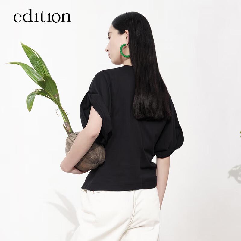 Edition Women s Fashion Wide-Sleeve Short-Sleeve T-Shirt EBB2TEE008 XS