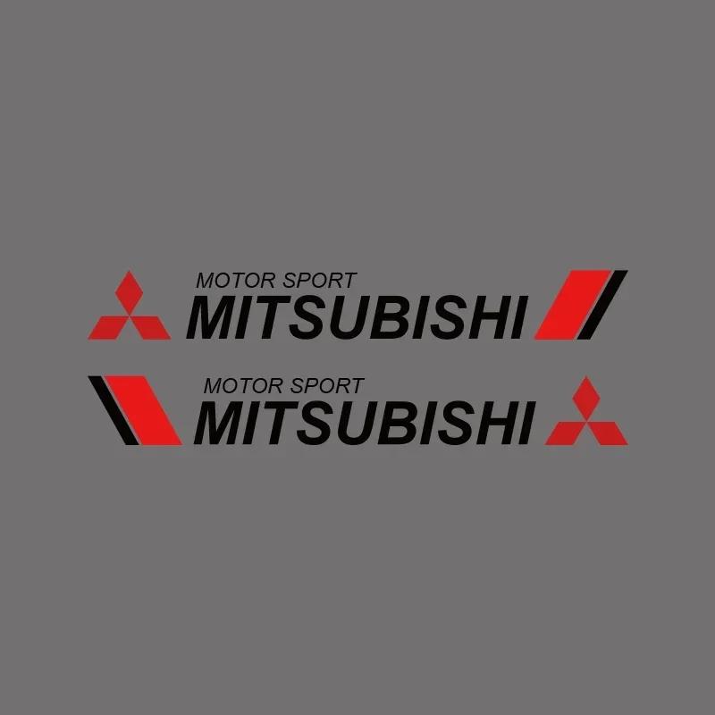 2 pezzi Adesivi decorativi per carrozzeria auto Decalcomanie antigraffio per portiere auto Per Mitsubishi outlander lancer EX Asx pajero Sport l200