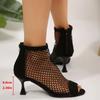 Fashion Mesh Sexy Women High Heels Sandals Open Toe Designer Shoes Party Dress Shoes Trend Fashion Summer New Sandals Sandalias De Mujer