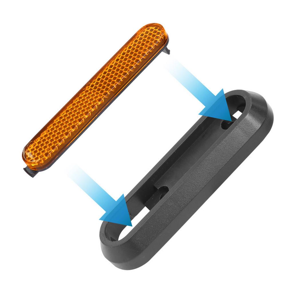 2Set Electric Scooter Side Reflective Strap Safety Tube Night Reflector Scooter Rear Wheel Protective Decorative Shell