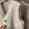 Women's Lamb Fur Vest Leather and Fur Integrated Warm Vest Spring and Autumn Fashionable Outer Vest Jacket
