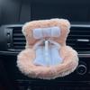 Bezpečnostní autosedačka pro panenku kreslený model židle pro Labubu Dekorace výstupu autosedačky pro panenku Labubu Styling interiéru auta