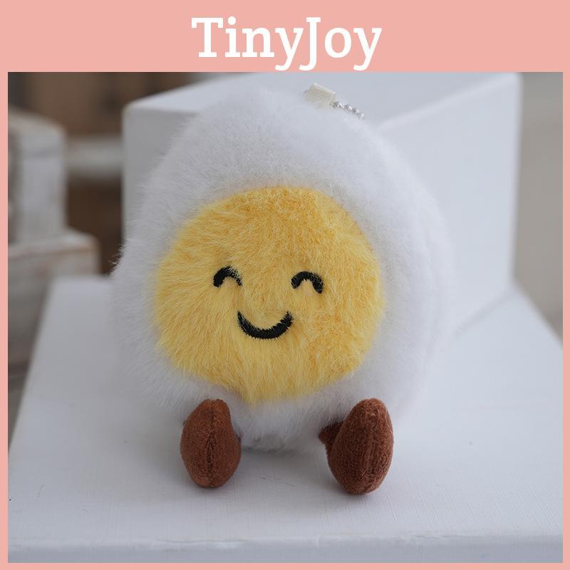 Cheerful Egg Boiled Plush Toy Pp Cotton Stuffed Animal Gift For  Decoration Bag