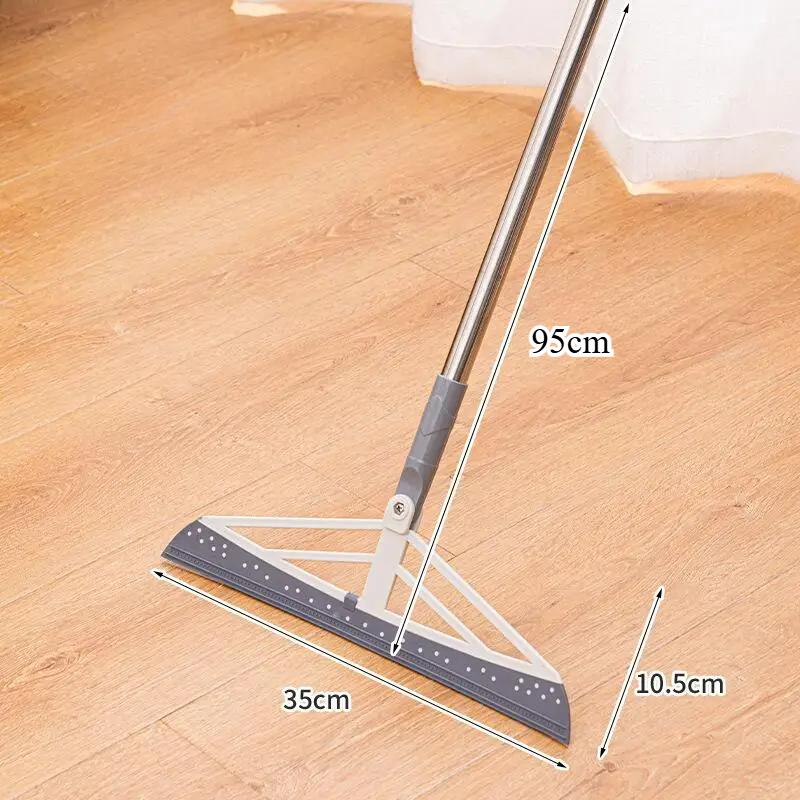 180° Rotatable Magic Silicone Broom Mop Hand Dust Brooms Home Floor Cleaning Squeegee Wiper Flooring Household Window Cleaner