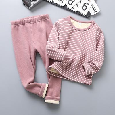 Autumn Winter Kids Thicken Warm Pajamas Baby Boys Girls Cartoon Long Sleeve Pyjamas Toddler Sleepwear Clothing Sets