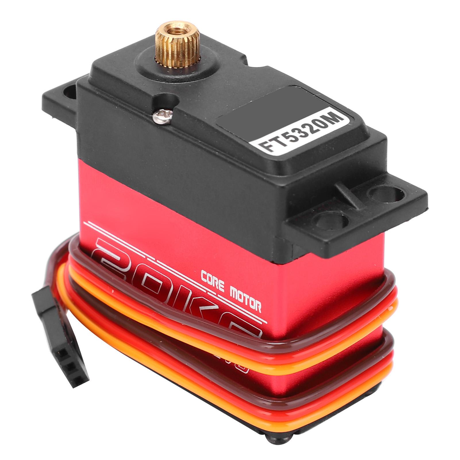 

FT5320M 20KG Металевий Водонепроникний Сервопривід з Високим Крутним Моментом RC Сервопривід Міцний Аксесуар для RC Автомобіля