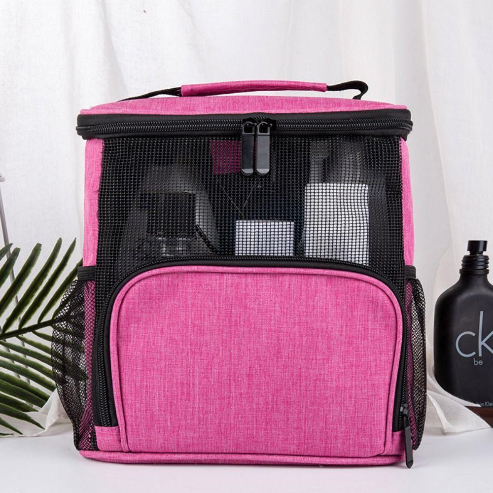 Quick Dry Shower Bag Hook Toiletry Case Upgraded Foldable Mesh Tote Bathroom