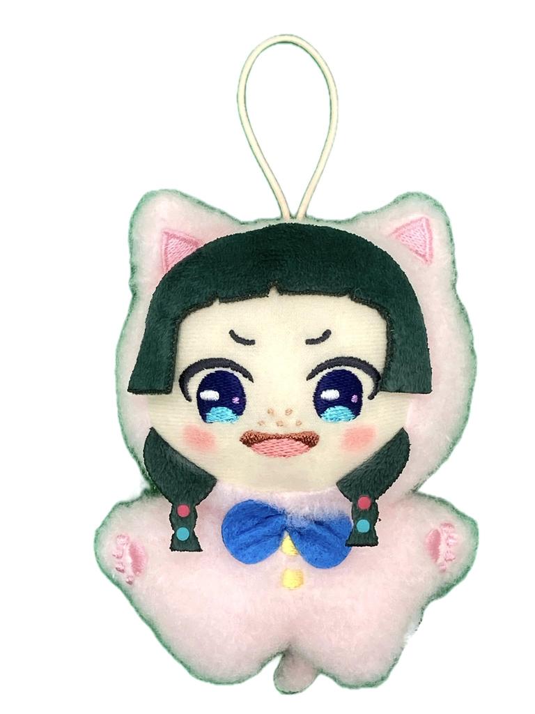 The Pharmacist's Monologue Kigurumi Mascot, Approx. 12cm Plush Toy (Pink Cat)