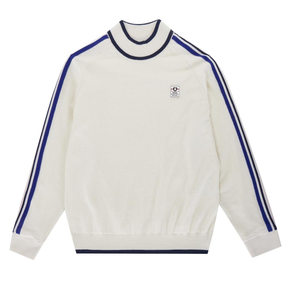 Pigc Women S 3-Color Point High-Neck Knit White (Lfc240131) White.Lfc240131/095