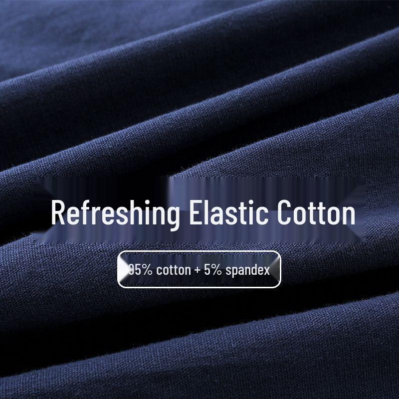 Men's Retro Tang Suit: Stretch Cotton Shirt with Stand Collar & Frog Button