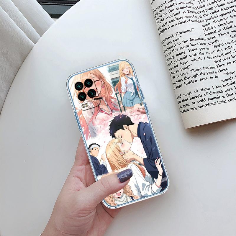 RP45 M-Marin K-Kitagawa Transparent Phone Case for Motorola Moto G7 G8 G9 G84 G85 G73 G24 G15 Z2 Play Power Plus