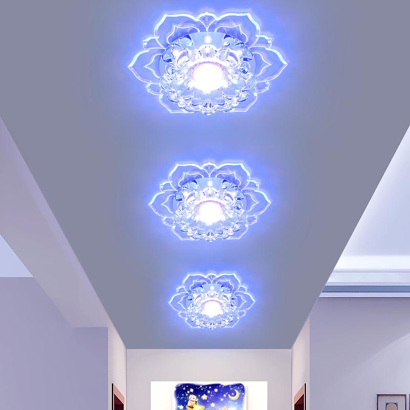Recessed Crystal Hallway & Corridor Spotlight Downlight